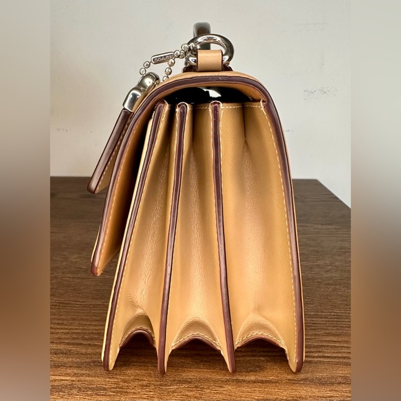 Coach 1941 Riley Top Handle 22 In Signature Canvas in Sand Taupe - Picture 3 of 12